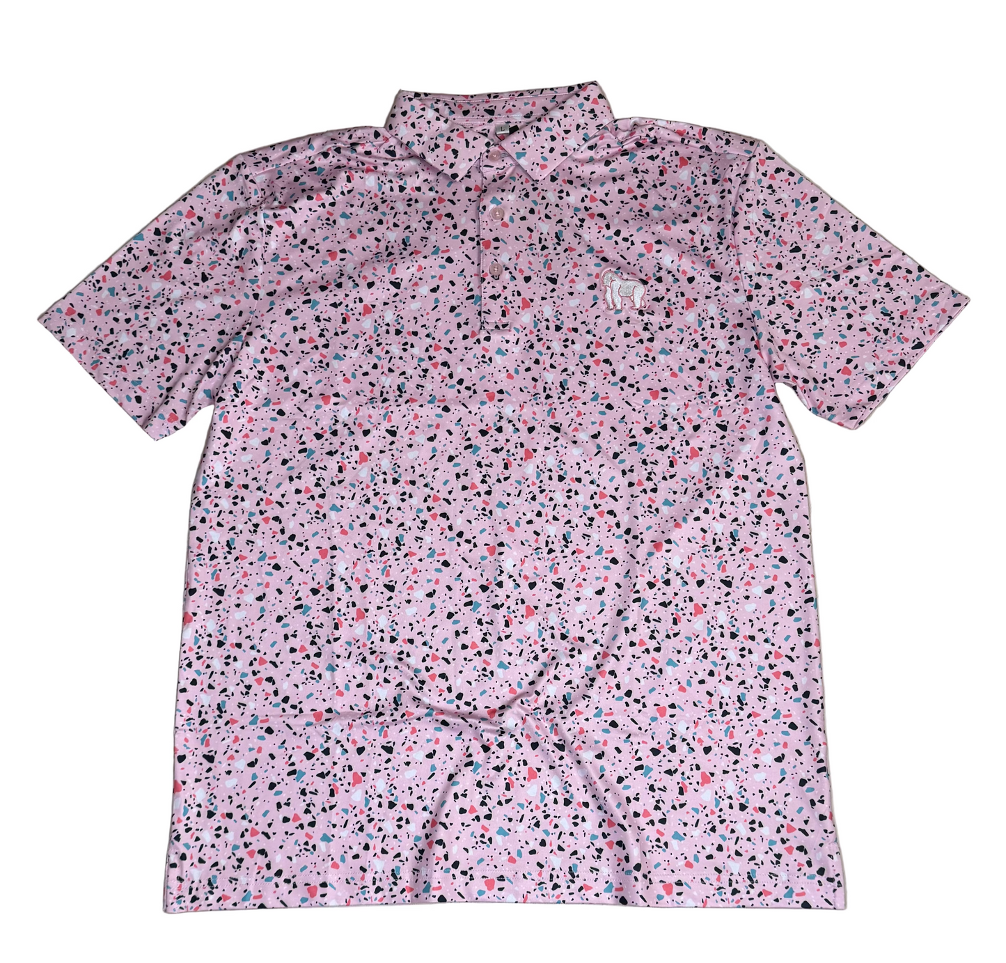 Pink Spackle Polo (Slim Fit)