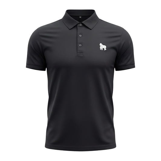 Signature Black Gorilla Polo (Athletic Fit)